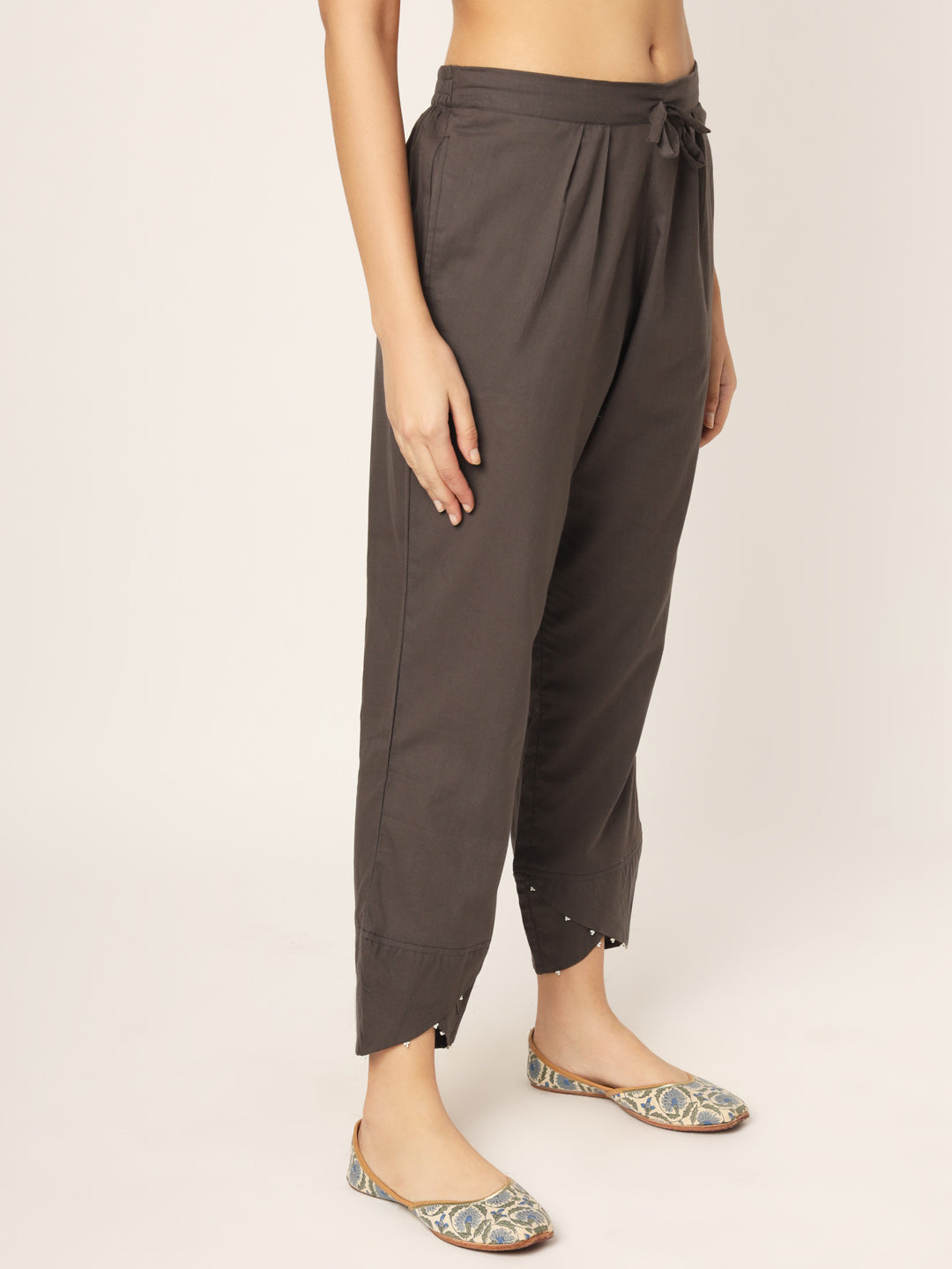 Charcoal Grey Tulip Pants