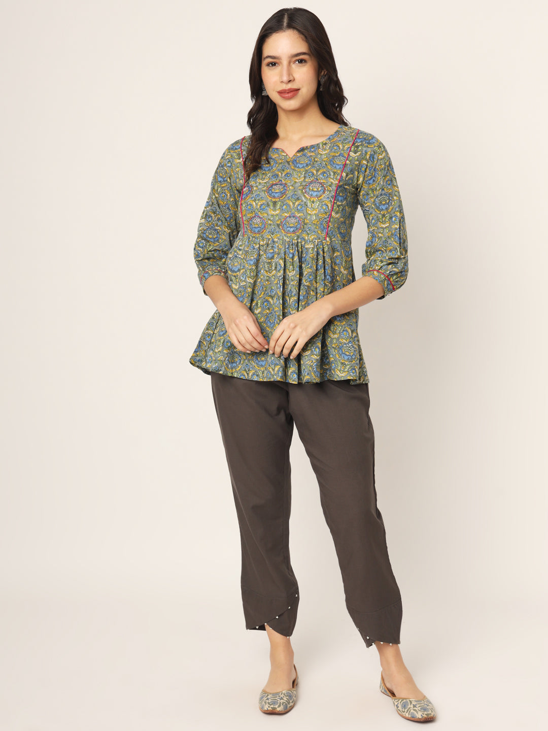 Charcoal Grey Tulip Pants