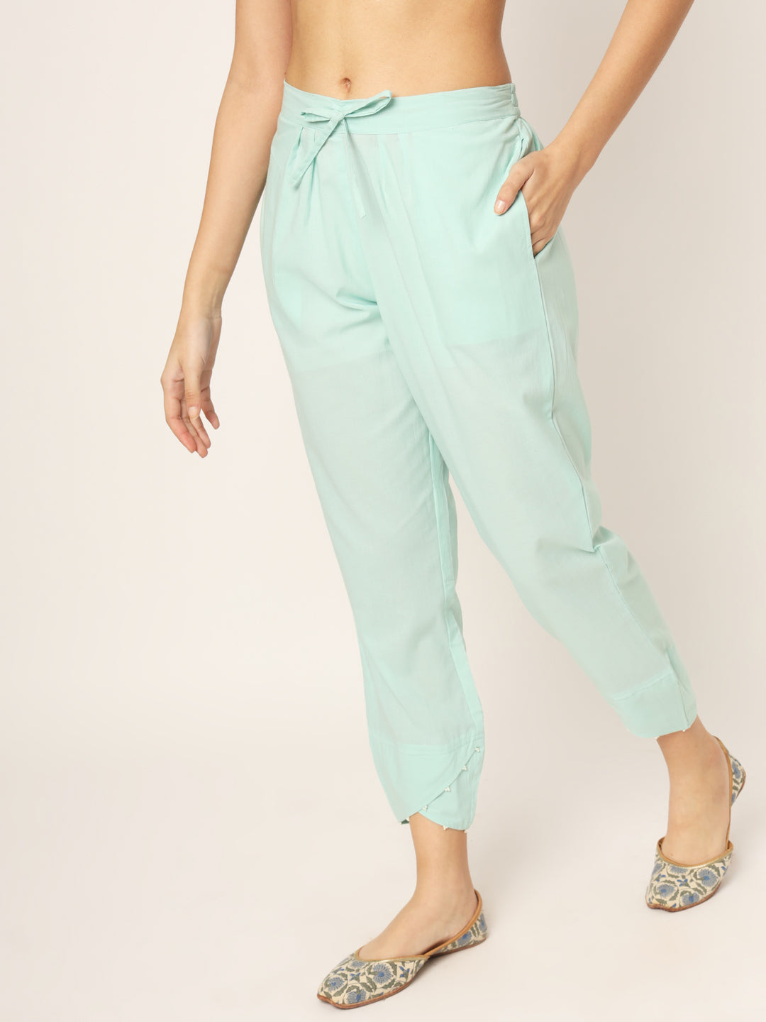 Aquamarine Tulip Pants