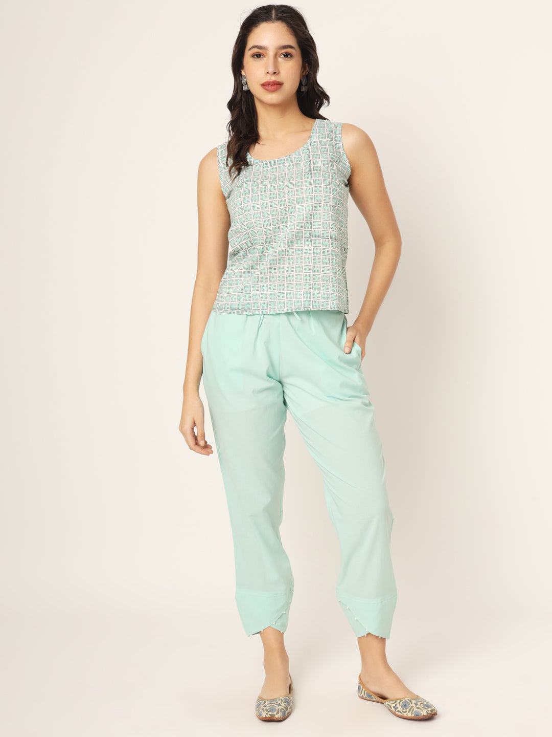 Aquamarine Tulip Pants