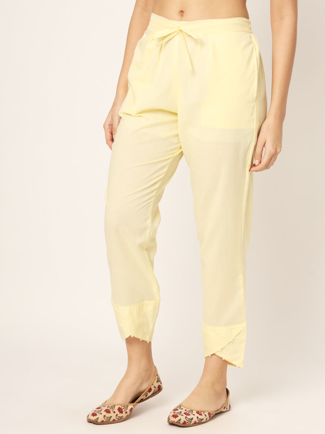 Cream Tulip Pants