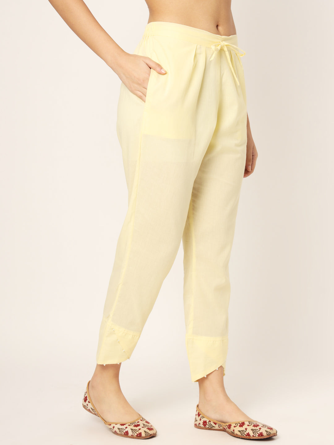 Cream Tulip Pants