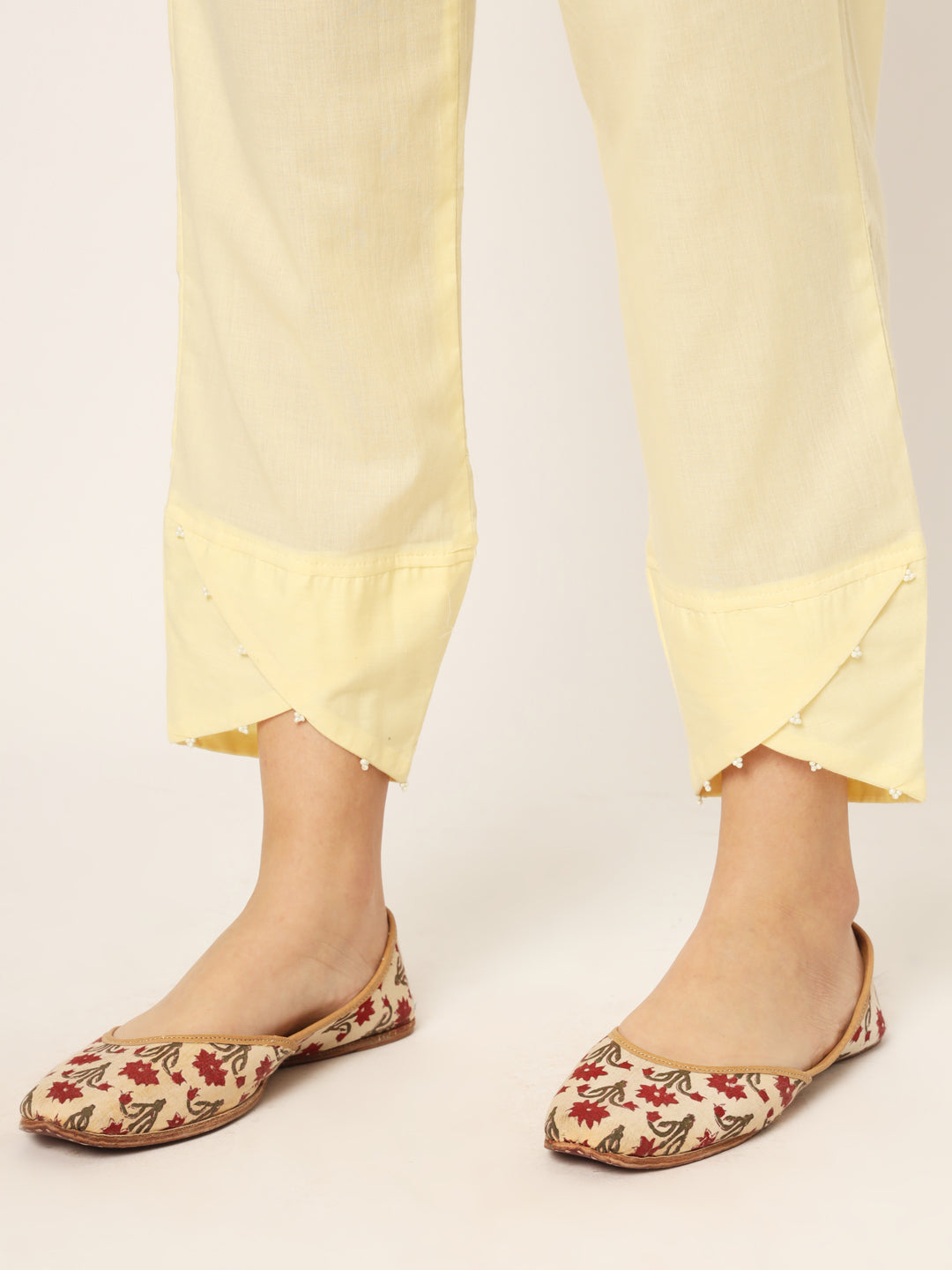 Cream Tulip Pants