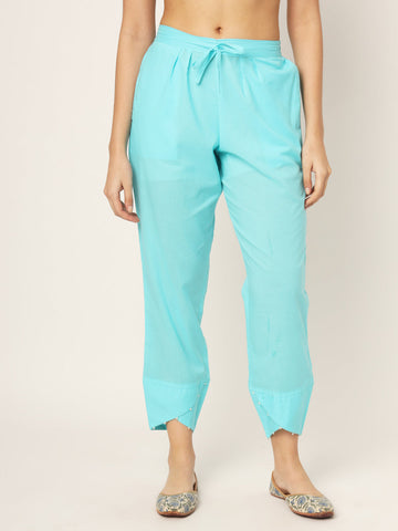 Cyan Tulip Pants