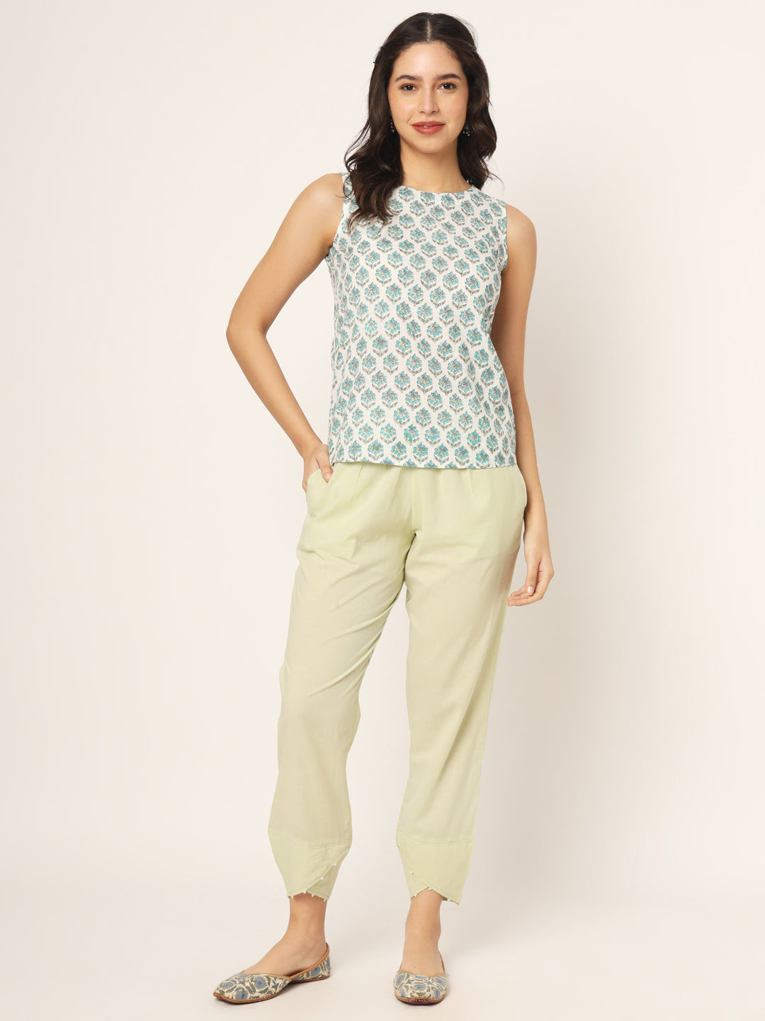 Ice Mint Tulip Pants
