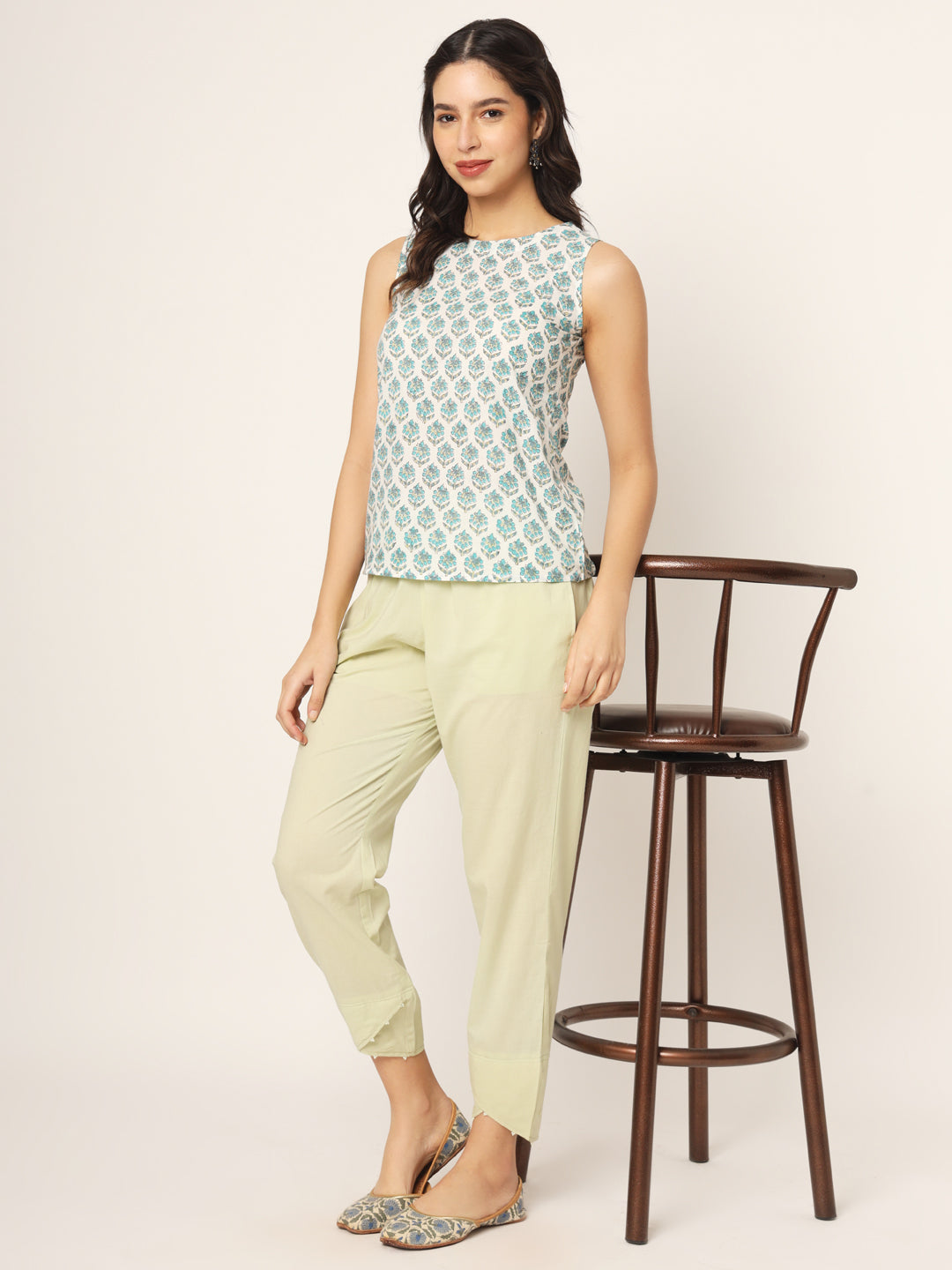 Ice Mint Tulip Pants