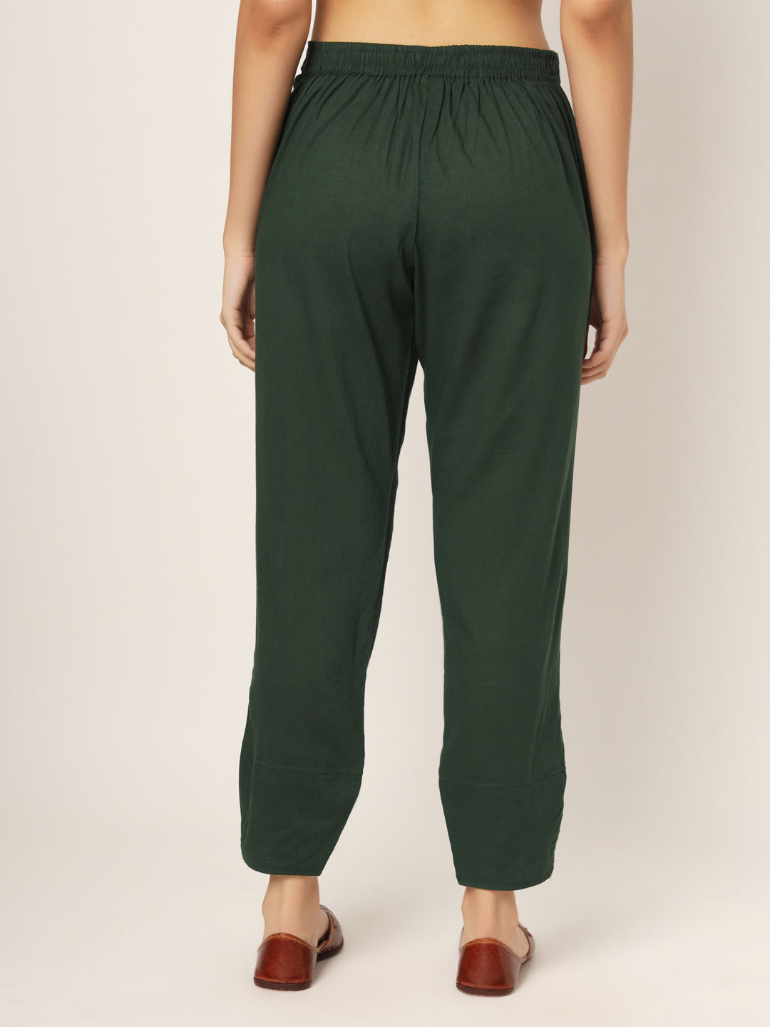 Bottle Green Tulip Pants