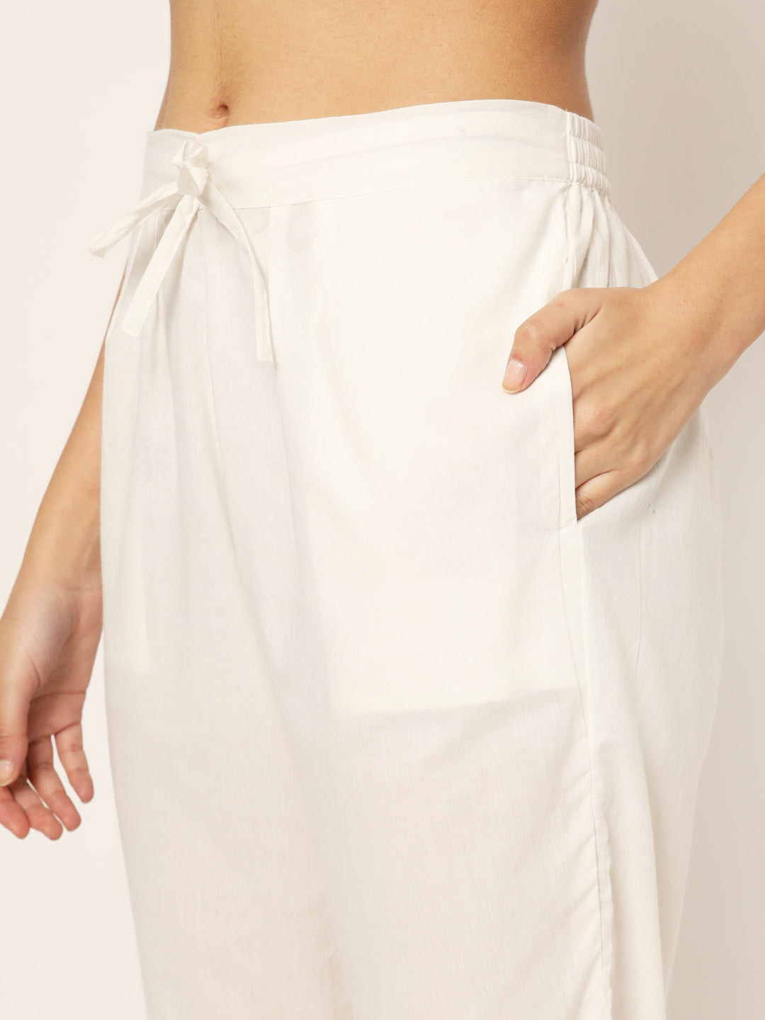 WHITE TULIP PANTS