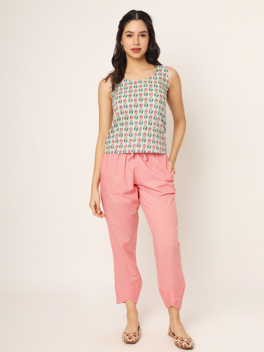Peach Tulip Pants