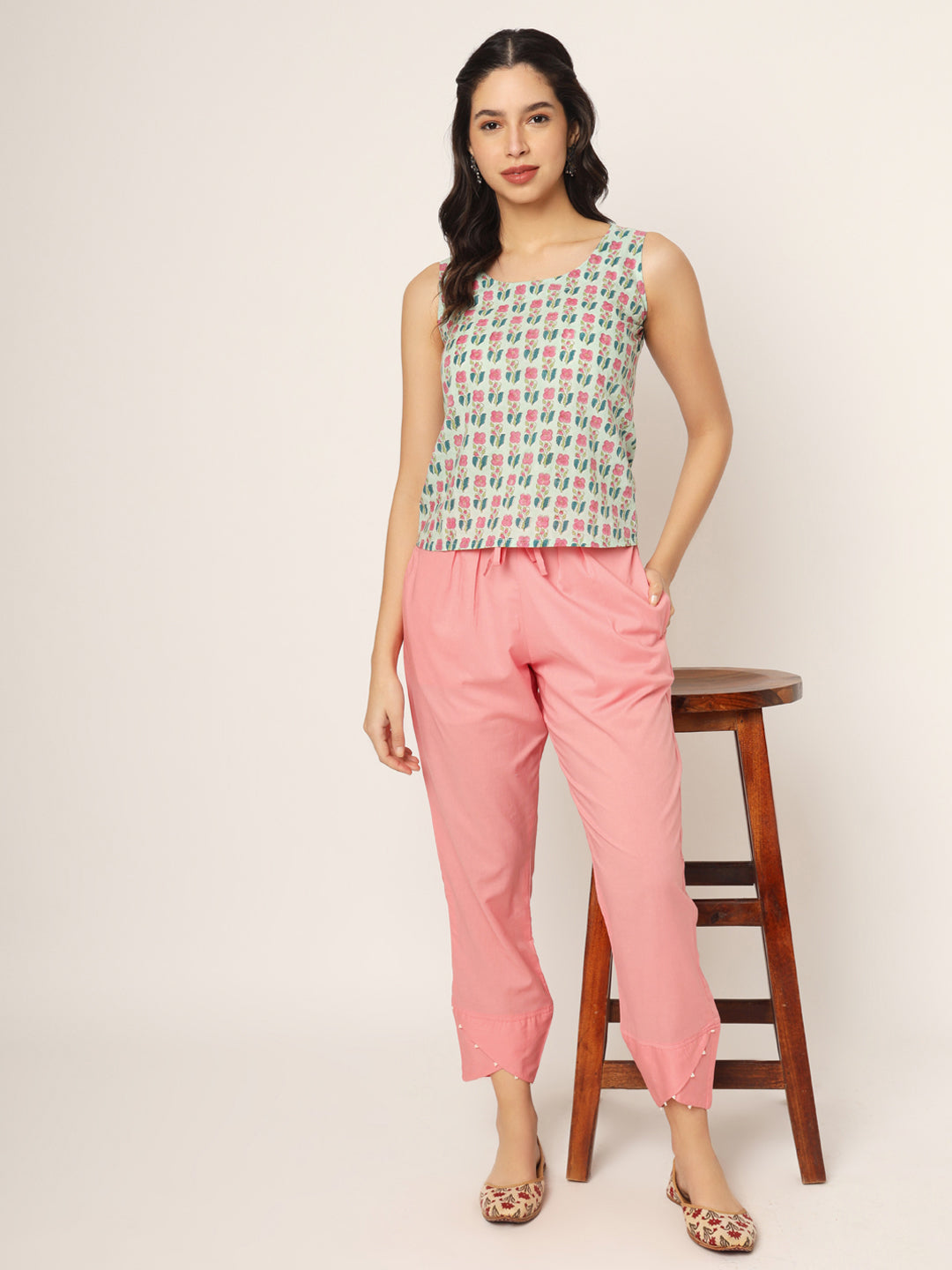 Peach Tulip Pants