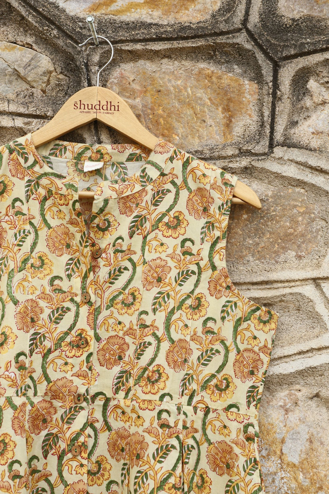 Vanilla Yellow With The Combination Of Wood Yellow Dress