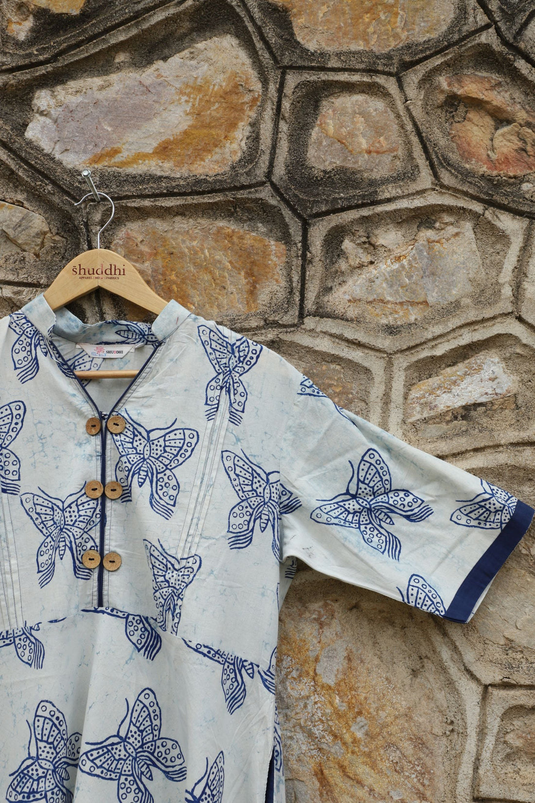 Persian Blue With A Combination Of White Anarkali Kurta