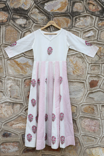 Pastel Pink Anarkali Dress