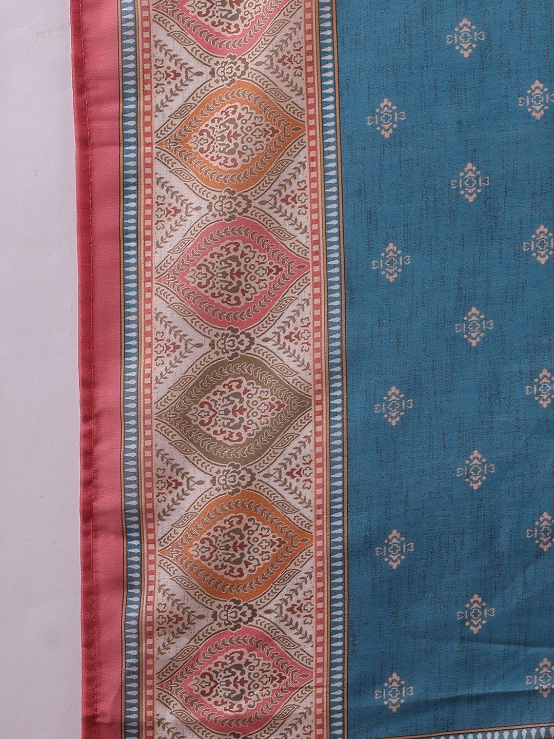 Label Khoj Women's Pink Silk Blend Handwork Kurta with Pant and Pink Dupatta